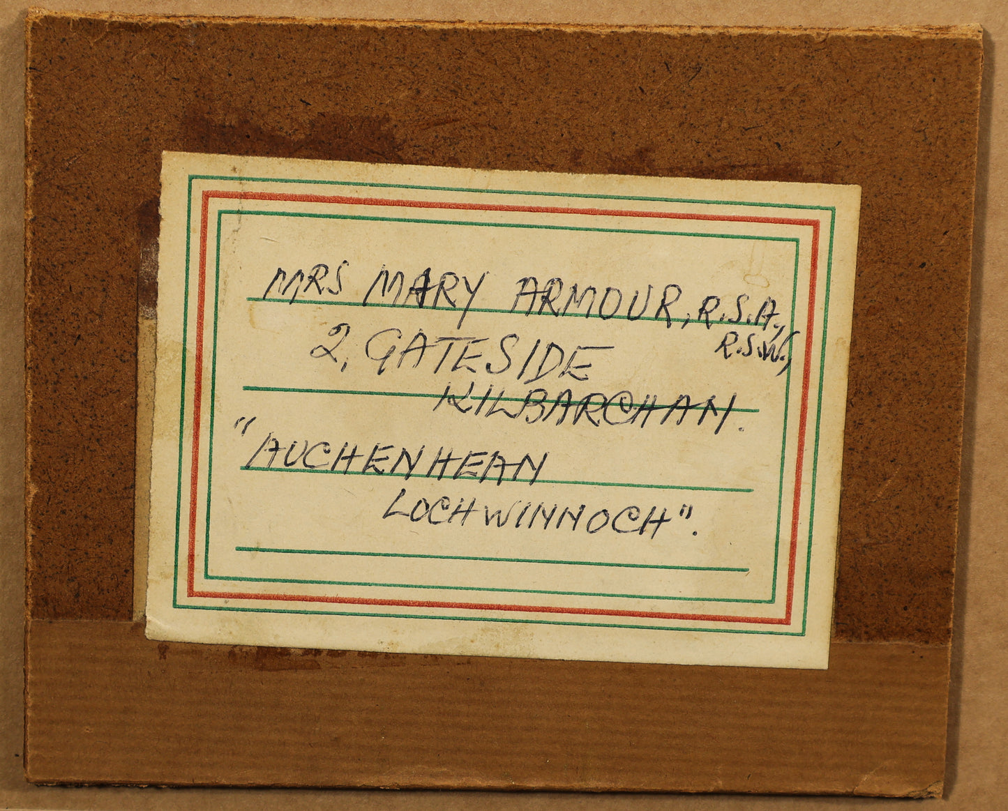 Mary Armour RSA RSW - Auchenhean, Lochwinnoch