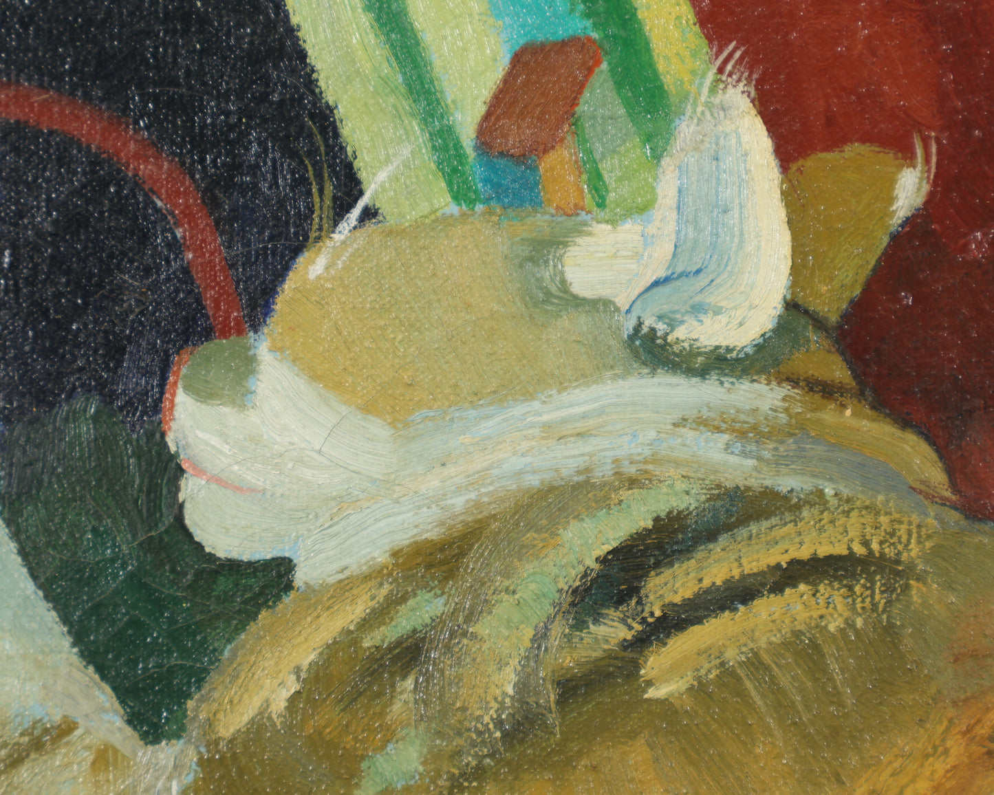 Alan Alexander - Ginger Cat on Patterned Rug