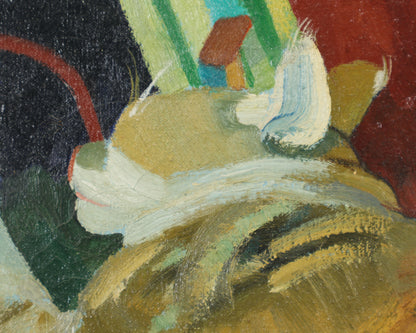 Alan Alexander - Ginger Cat on Patterned Rug
