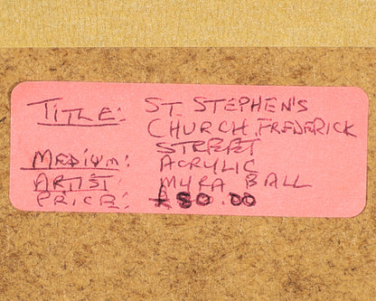 Myra Ball - St Stephen's Church, Edinburgh