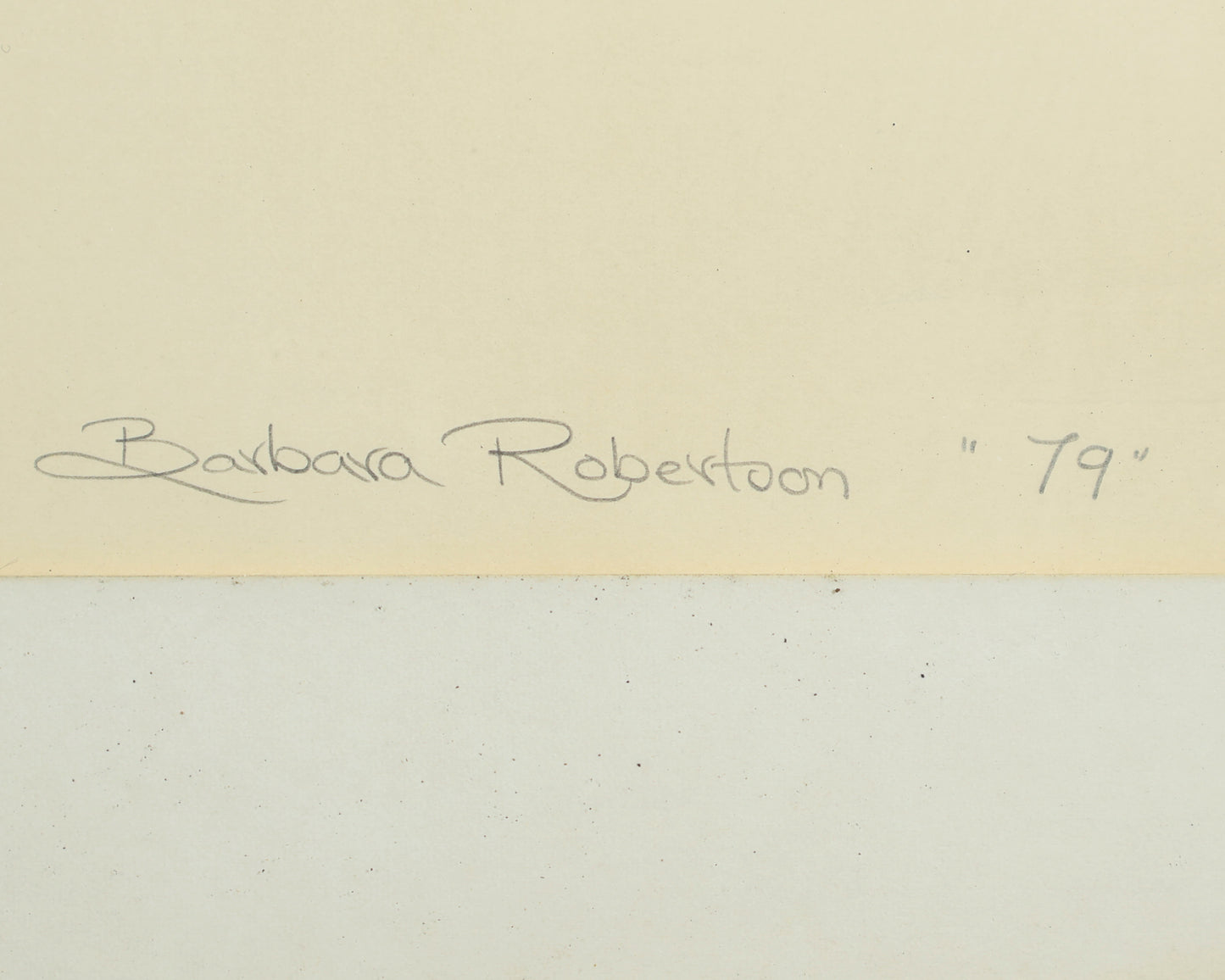 Barbara Robertson, "Stones"