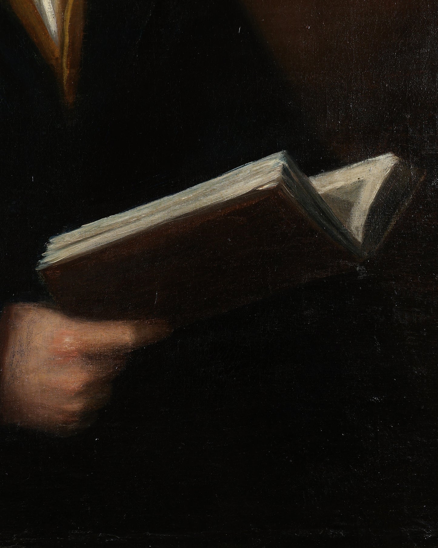 British School Portrait of a Young Gentleman with Book