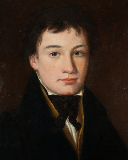 British School Portrait of a Young Gentleman with Book