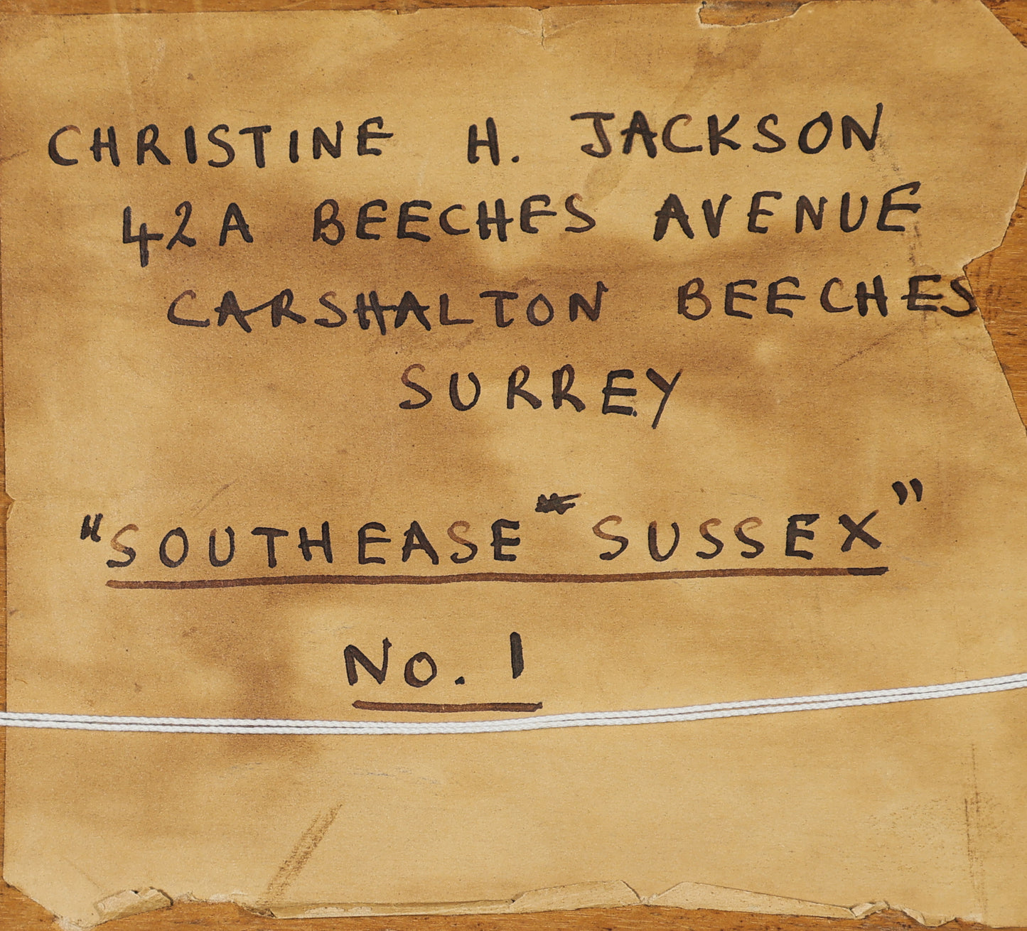 Christine H. Jackson - Southease Sussex