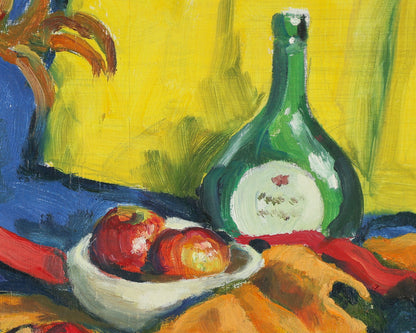 Ronald A. H. Craig – Still Life with Plant & Yellow Cloth