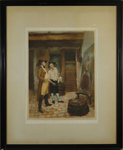 Thomas Hamilton Crawford After Meissonier - "The Sign Painter"