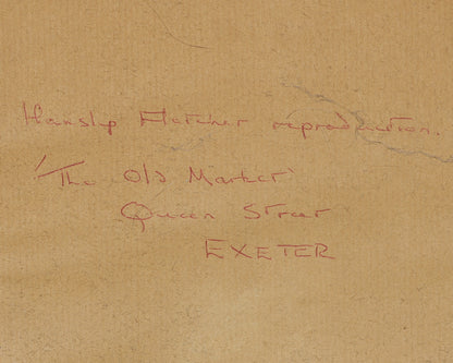 Hanslip Fletcher - Exeter, Queen Street Old Market (1948)
