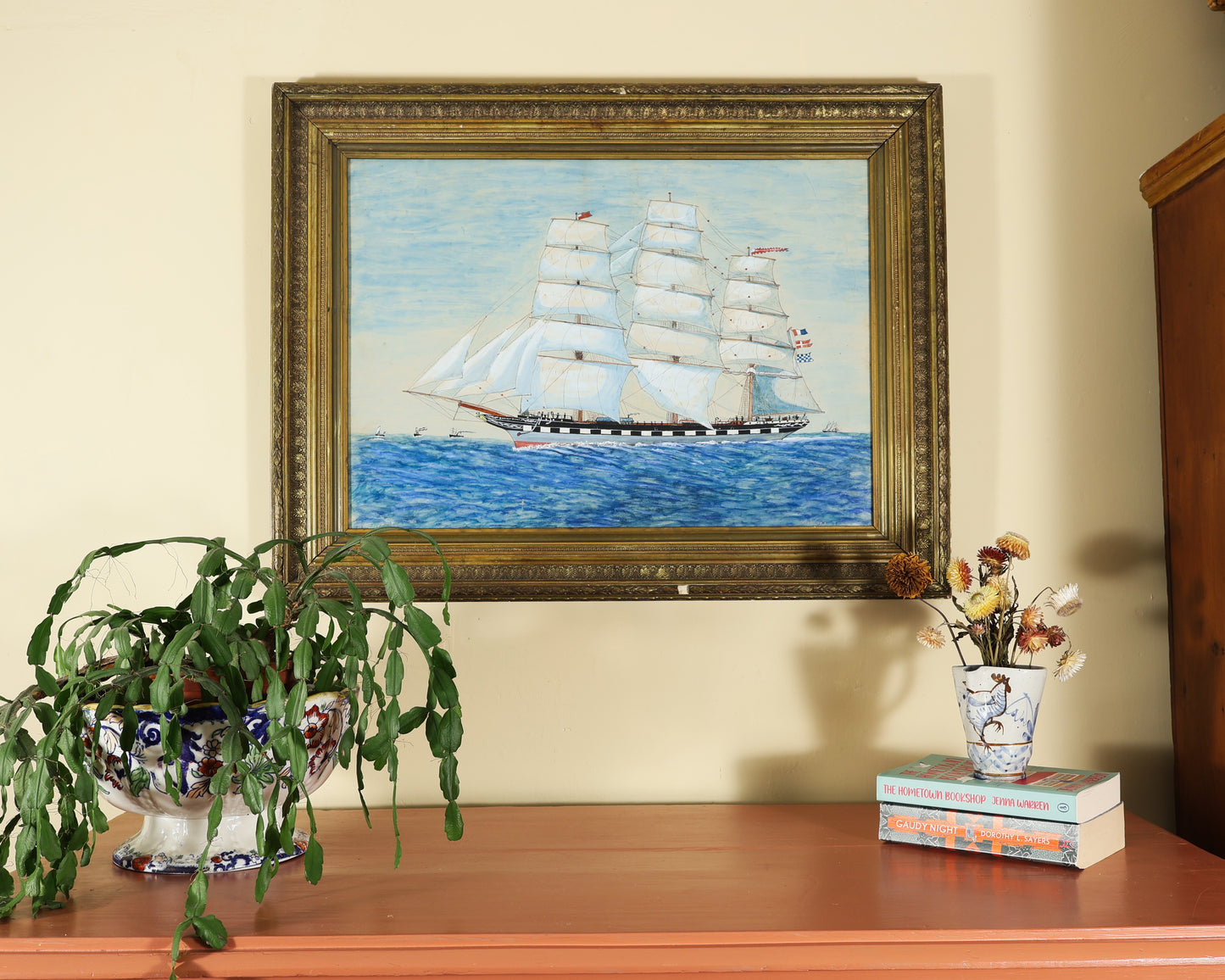 A. Frall – Harvest Home Clipper Ship at Sea