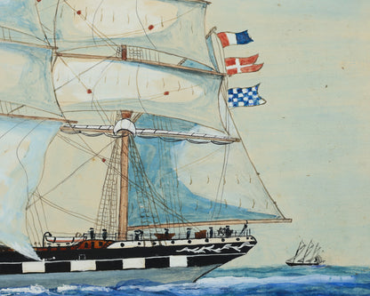 A. Frall – Harvest Home Clipper Ship at Sea