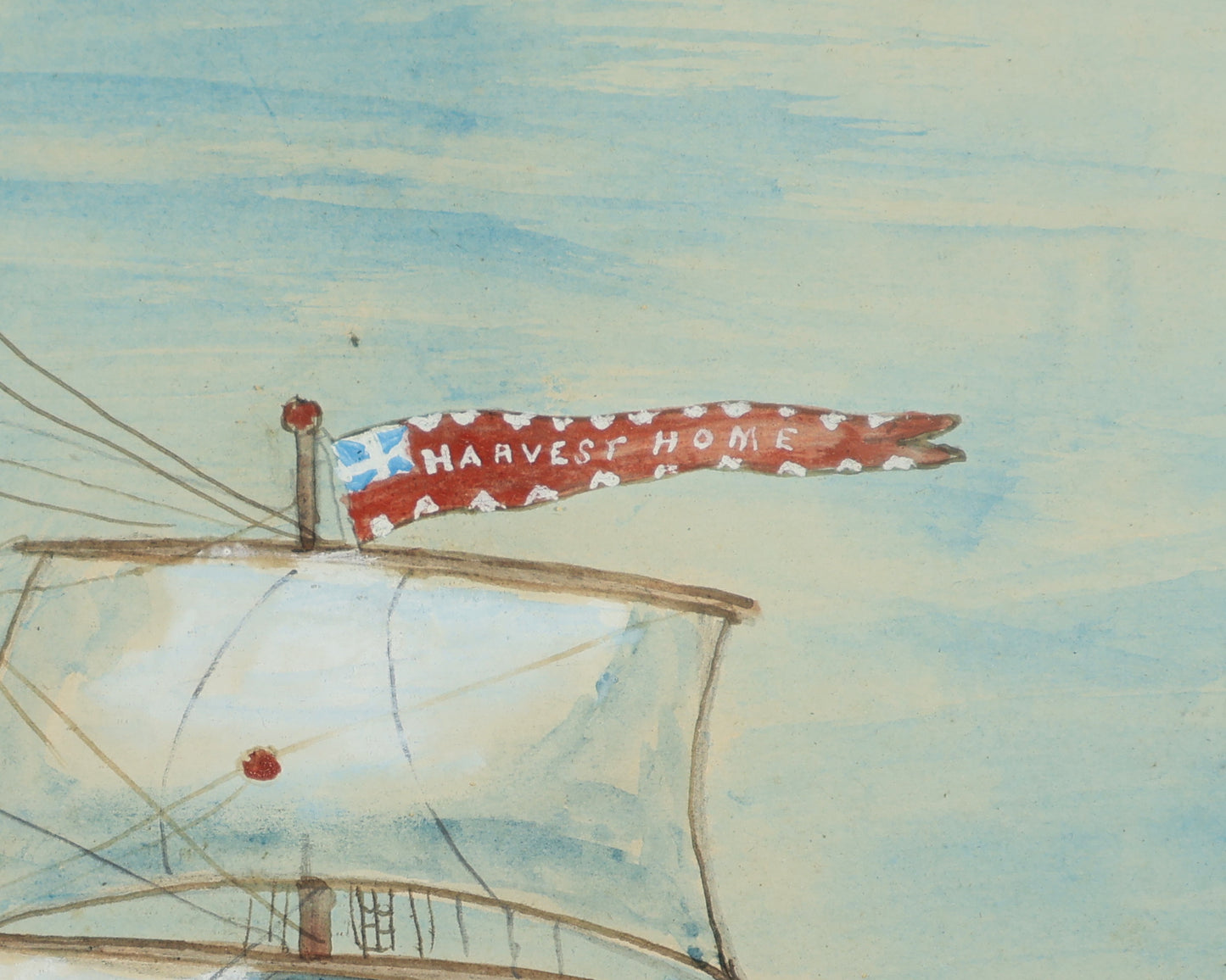 A. Frall – Harvest Home Clipper Ship at Sea