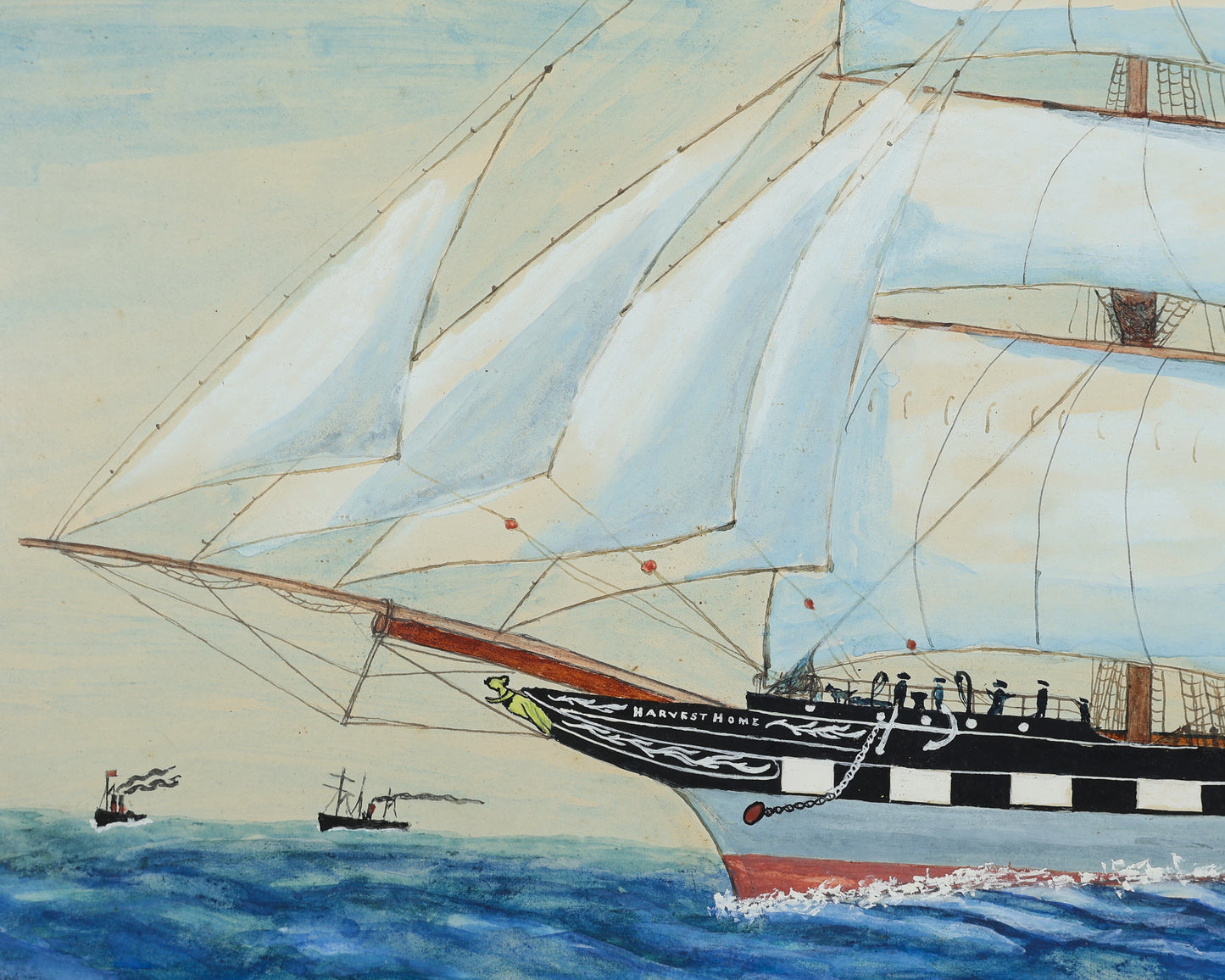 A. Frall – Harvest Home Clipper Ship at Sea