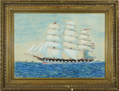 A. Frall – Harvest Home Clipper Ship at Sea