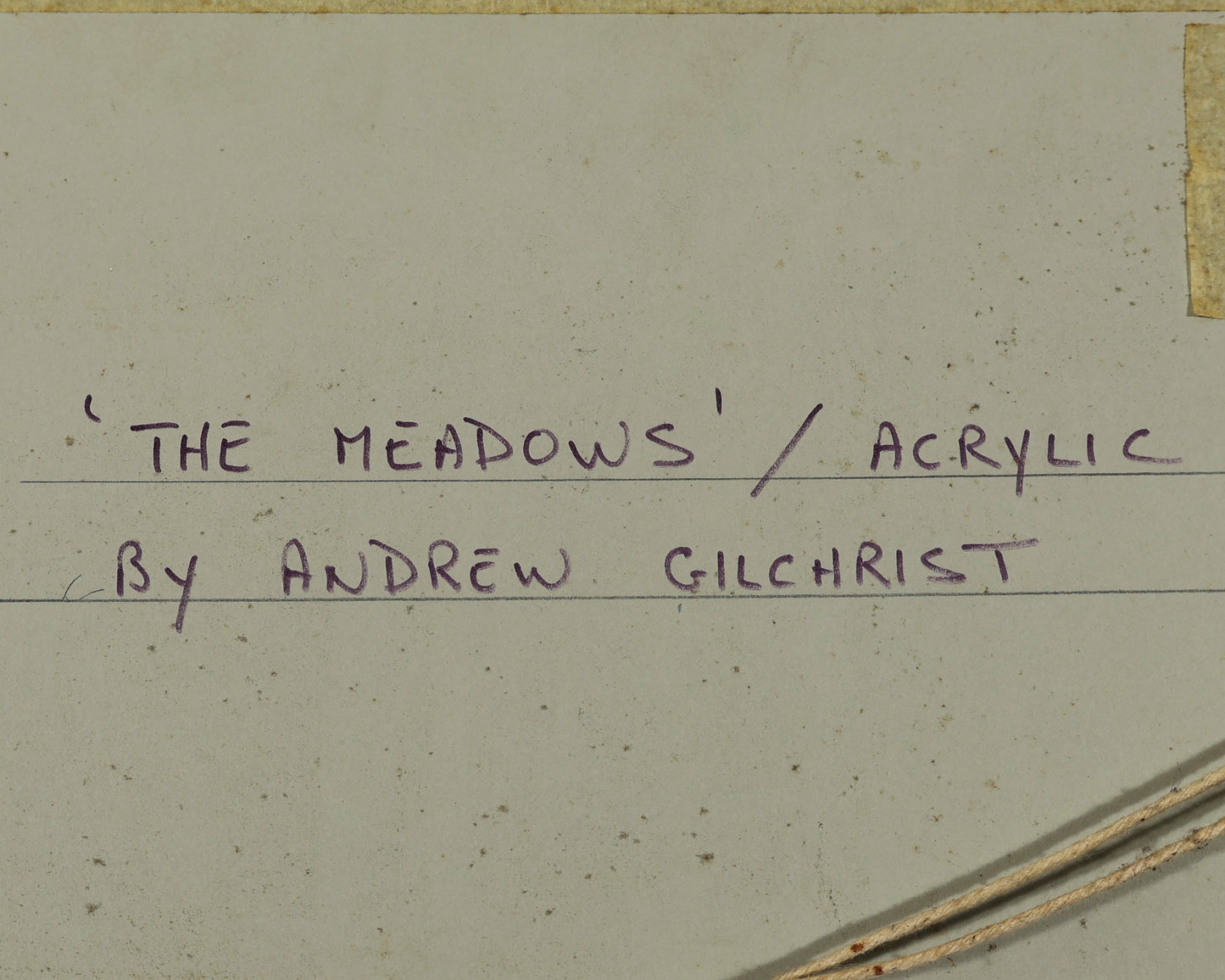 Andrew Gilchrist - The Meadows