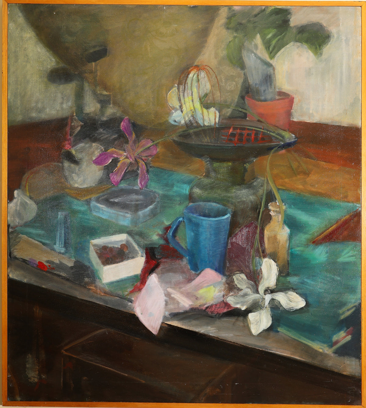 Maggie Greer - Still Life with Flowers and Objects