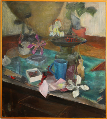 Maggie Greer - Still Life with Flowers and Objects
