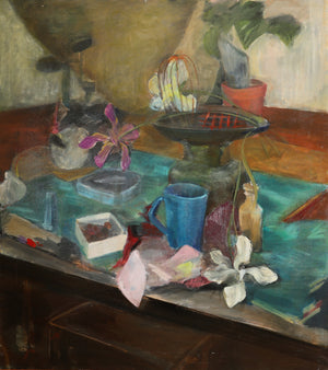 Maggie Greer - Still Life with Flowers and Objects