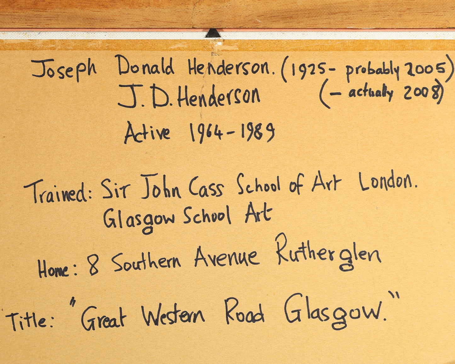 J. D. Henderson – Great Western Road, Glasgow