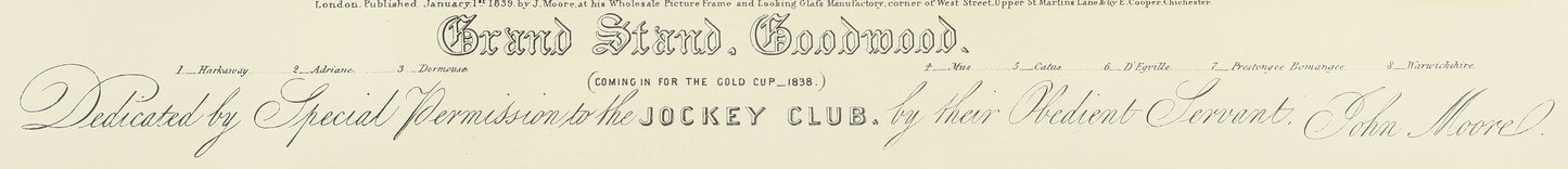 After Charles Hunt – Grand Stand, Goodwood (Coming in for the Gold Cup 1838)