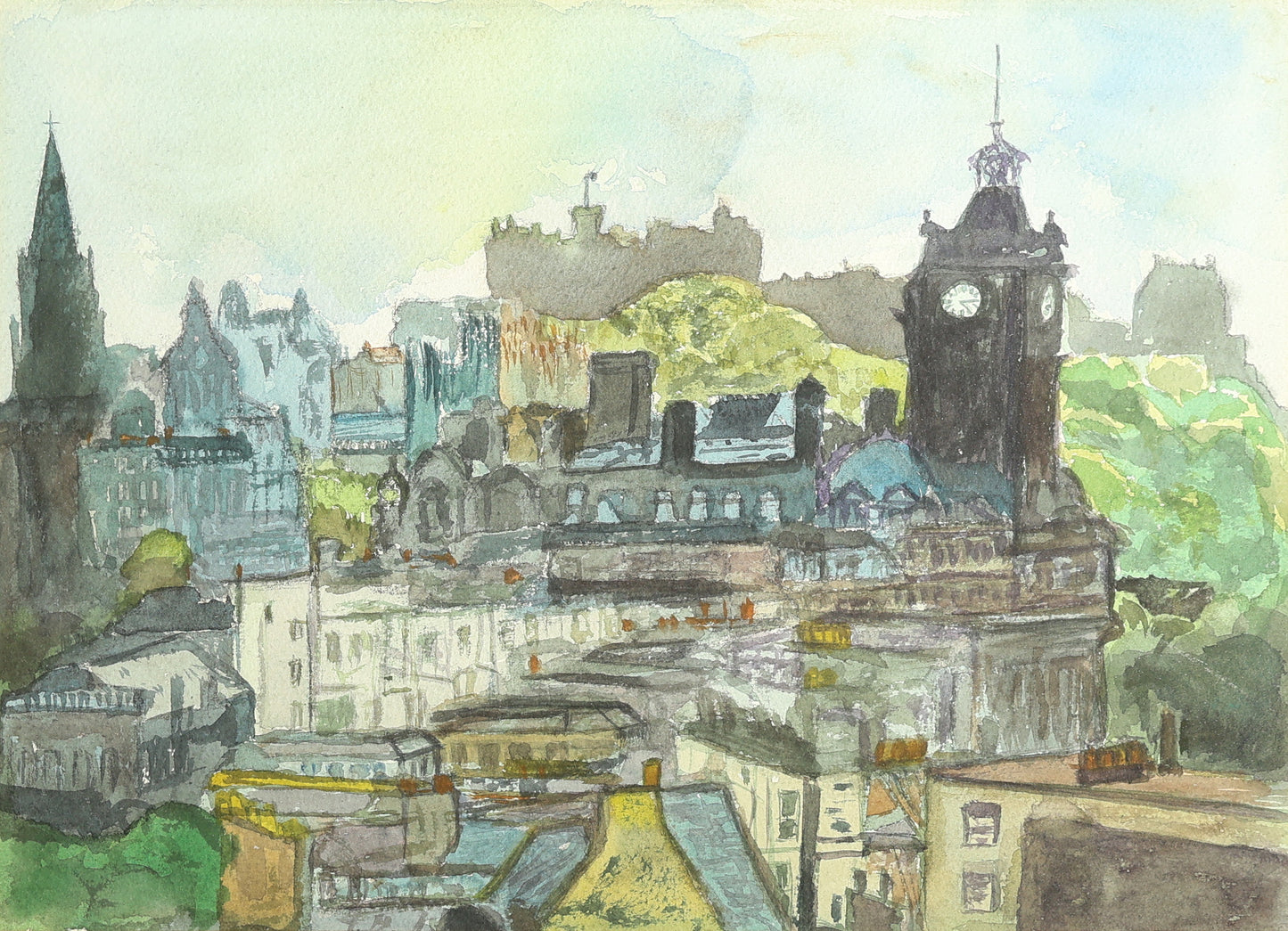 Janella B. C. Izatt - View of Edinburgh from Calton Hill
