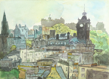 Janella B. C. Izatt - View of Edinburgh from Calton Hill