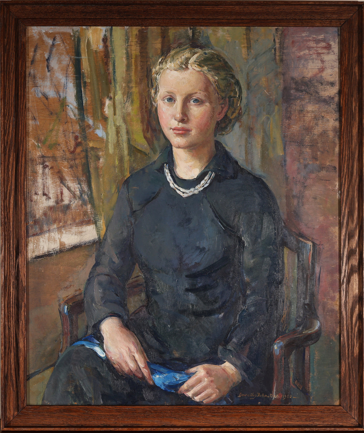 Dorothy Johnstone ARSA - Portrait of the Artist’s Daughter Anne