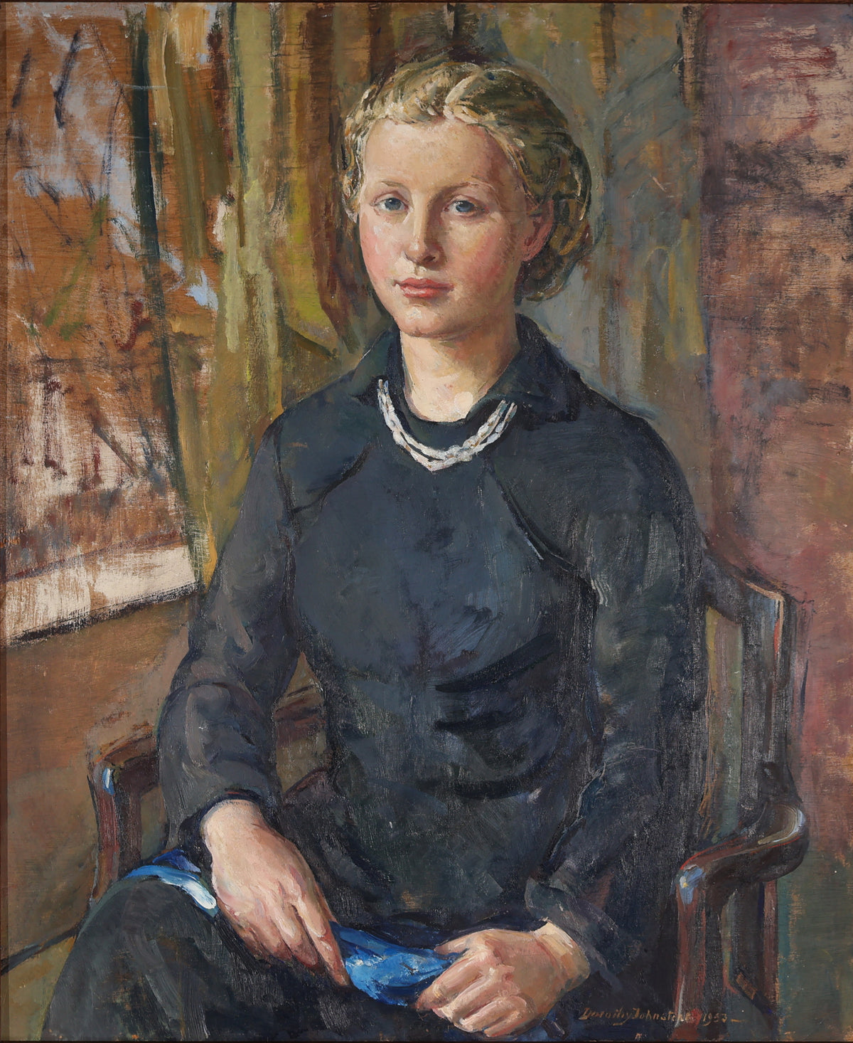 Dorothy Johnstone ARSA - Portrait of the Artist’s Daughter Anne