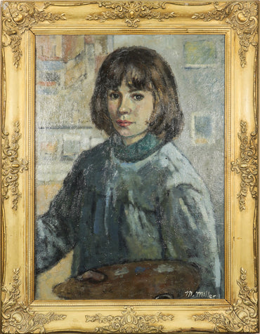 M. Miller - Mid Century Portrait of a Painter