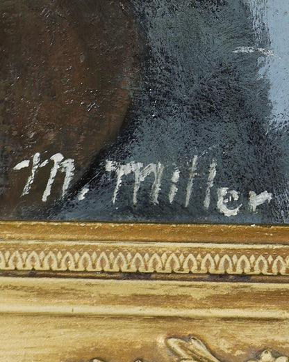 M. Miller - Mid Century Portrait of a Painter