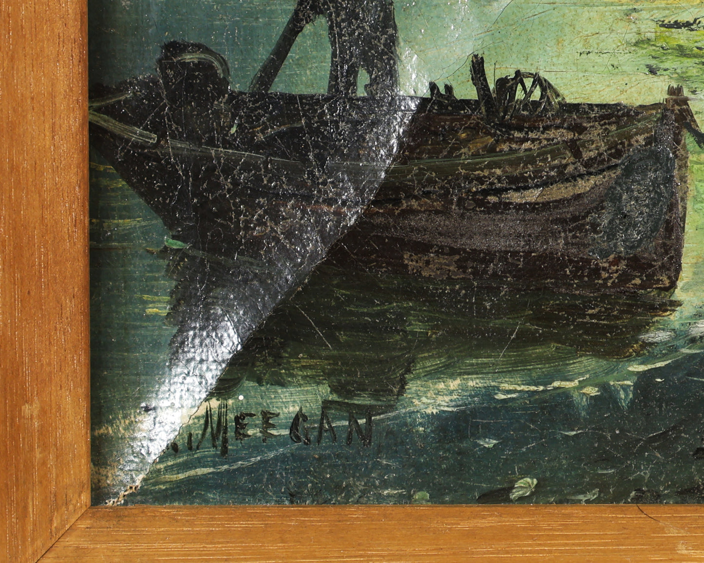 Walter Linsley Meegan, Moonlit Fishing Boats