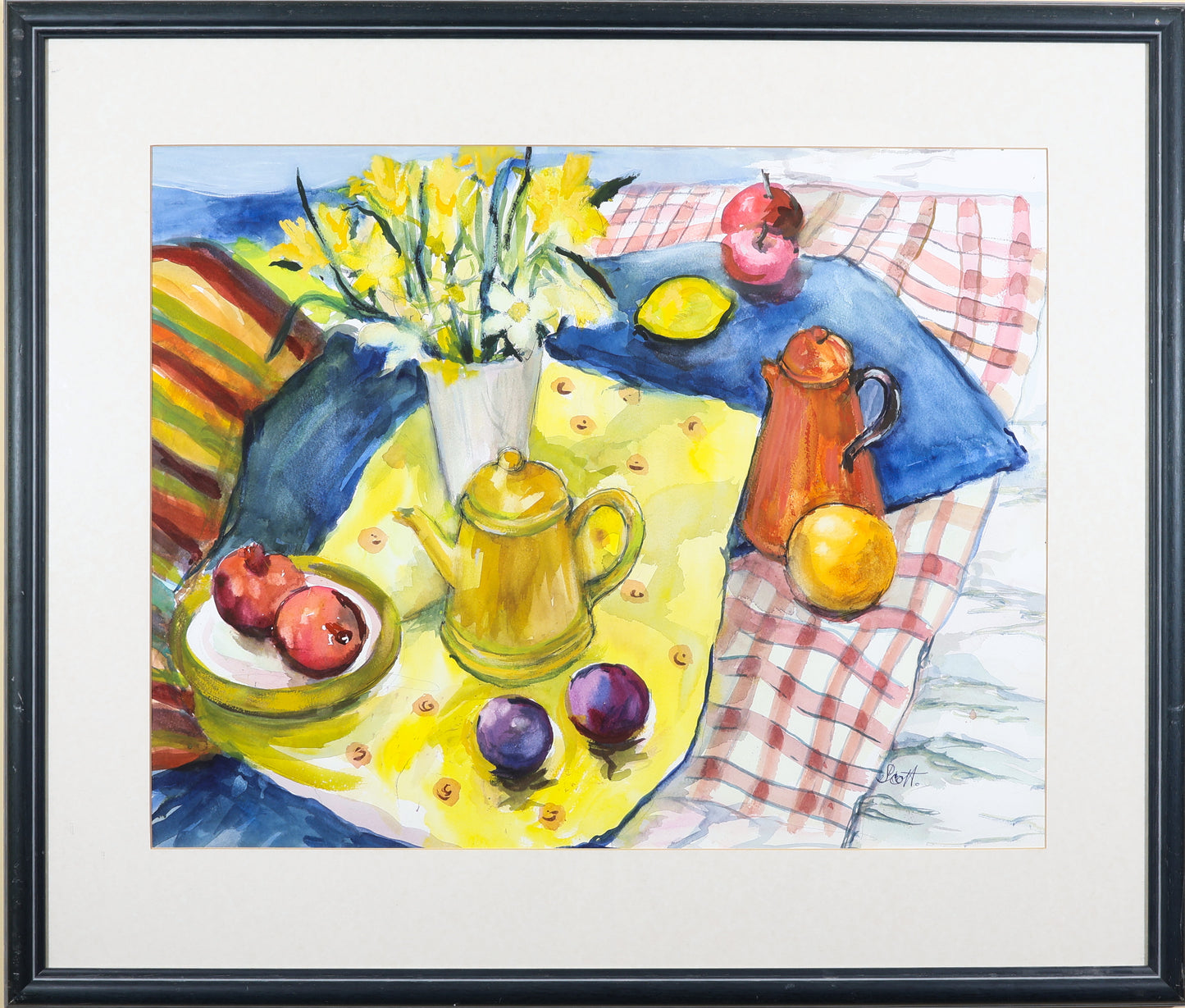 Freida Marion Ewart Scott, Still Life with Daffodils