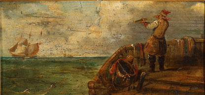 19th Century Figure with Telescope