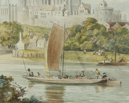 Windsor Castle from the Thames (c.1820)