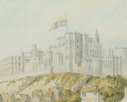 Windsor Castle from the Thames (c.1820)