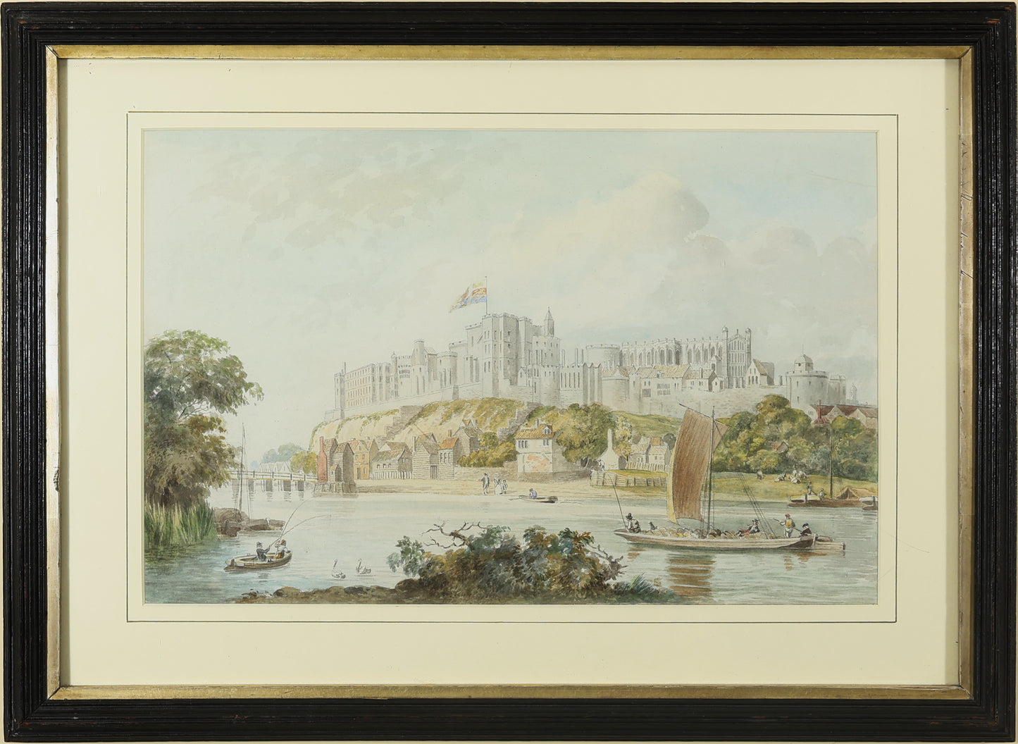 Windsor Castle from the Thames (c.1820)