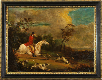 Dean Wolstenholme the Younger – 19th Century English Hunting Scene Oil Painting